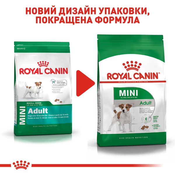 Сухий корм для собак Royal Canin Mini Adult дрібних порід старше 10 місяців 800 г 3001008 фото