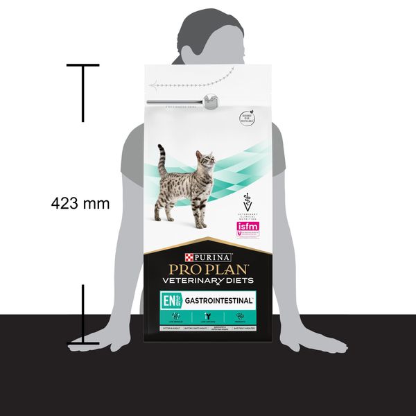 Сухий дієтичний корм PRO PLAN (Про План) VETERINARY DIETS EN Gastrointestinal для кошенят та дорослих котів для зменшення розладів кишкової абсорбції та годівлі у період відновлення, одужання 1,5 кг 7613287597496 фото