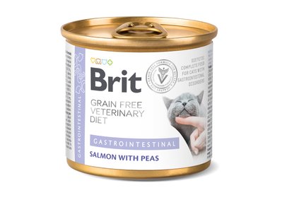 Brit VetDiets Cat Gastrointestinal консерви при захворюваннях шлунково-кишкового тракту в котів, 200г 1111169971 фото