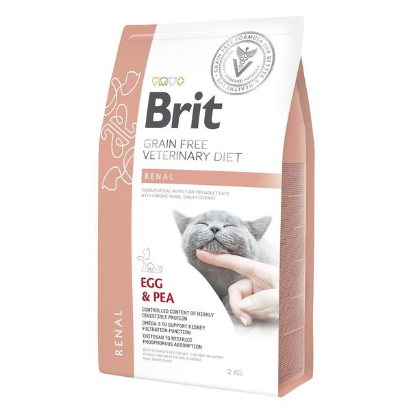 Brit VetDiets Cat Renal для котів з нирковою недостатністю, 2 кг 1111152747 фото