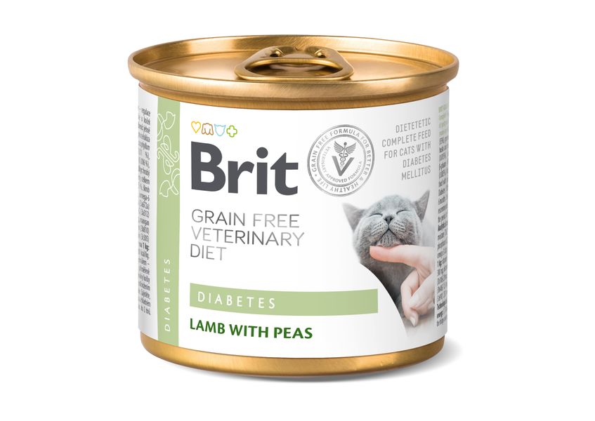 Brit VetDiets Cat Diabetes консерви для котів з діабетом, 200г 1111168652 фото