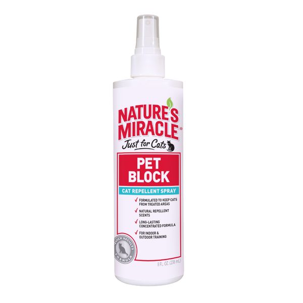 Спрей-відлякувач 8in1 для котів NM JFC Pet Block Cat Repellent Spray 236мл арт.680285/5779 USA 1111140530 фото