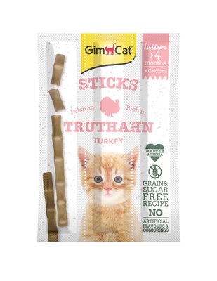 Ласощі для кошенят GimCat Kitten Sticks з індичкою (3 шт x 3 г) 1111140716 фото