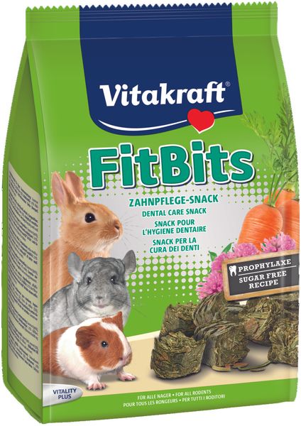 Ласощі для гризунів Vitakraft «Fit Bits» 500 г (овочі та люцерна) 1111117212 фото