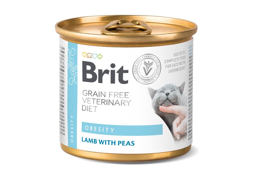 Brit VetDiets Cat Obesity консерви для котів з ожирінням, 200г 1111168651 фото