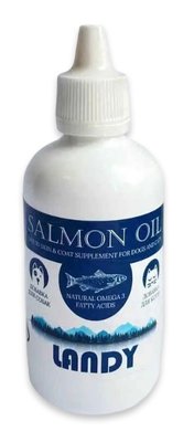 Олія лосося Landy Salmon Oil для собак та котів 100 мл 4751007730105 фото