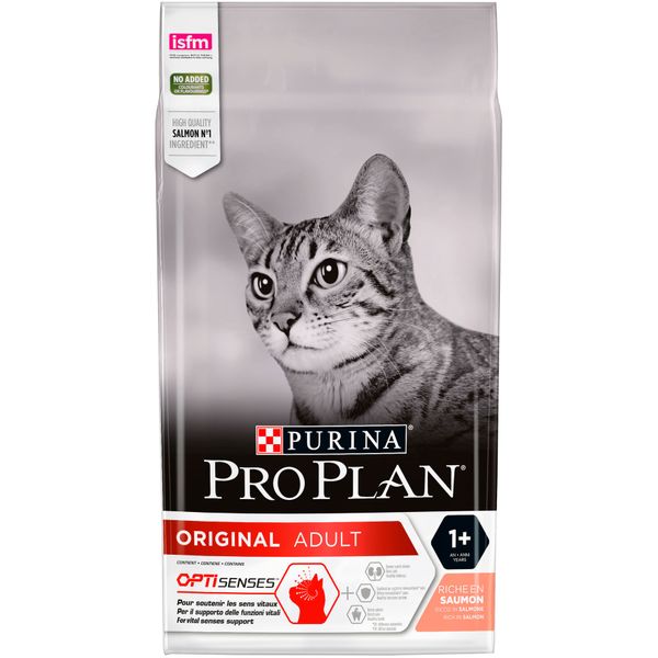 Сухий корм PRO PLAN (Про План) Original Adult 1+ для дорослих котів комплекс OptiSences з лососем 1,5 кг 7613036508193 фото