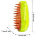 Парова щітка масажер спрей 3 в 1 для вичісування собак і котів з паровим розпилювачем - зелена steambrushgreen фото 2