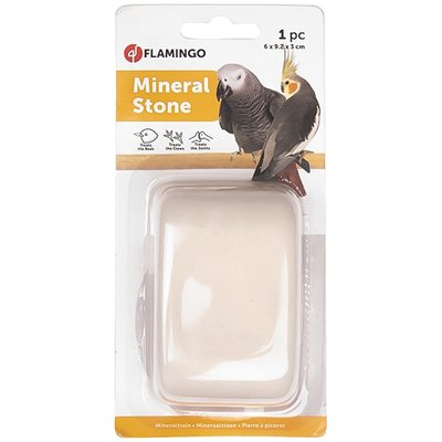 Flamingo Mineral Stone ФЛАМІНГО мінеральний камінь з вітамінами для птахів, 6х9.2х3см 5400274749066 фото