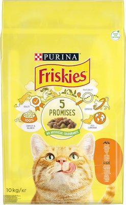 Сухий корм FRISKIES (Фріскіс) для дорослих котів з куркою та овочами 10 кг 5997204505101 фото