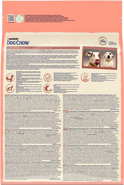 Сухий корм DOG CHOW (Дог Чау) Sensitive Adult 1+ для дорослих собак схильних до алергії з лососем 2,5 кг 7613034488268 фото