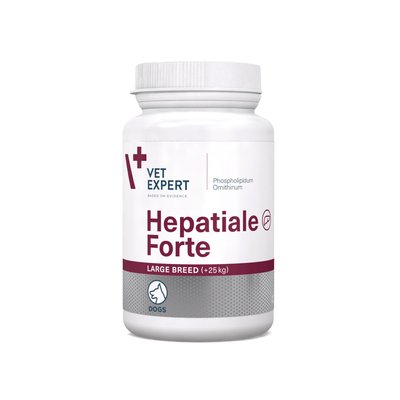 Vet Expert Hepatiale Forte Large Breed Харчова добавка для підтримання та захисту функцій печінки у собак великих порід, 40 таб. 58464 фото