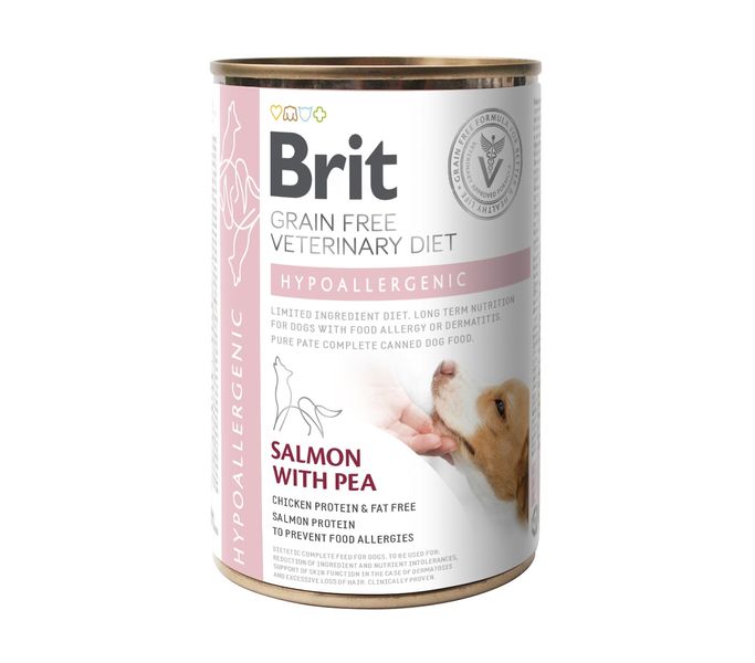 Brit VetDiets Dog Hypoallergenic консерви для собак. з харчовою алергією 200г 1111166666 фото