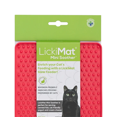 LickiMat CAT MINI SOOTHER PINK / Килимок для повільного харчування LM9102PK-CR фото