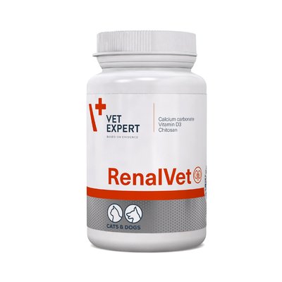 Vet Expert RenalVet Харчова добавка для підтримання функції нирок у котів і собак, 60 капс. 46275 фото