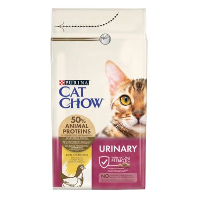 Сухий корм CAT CHOW (Кет Чау) Urinary для дорослих котів для підтримки здоров'я сечовивідної системи з куркою 1,5 кг 5997204514387 фото