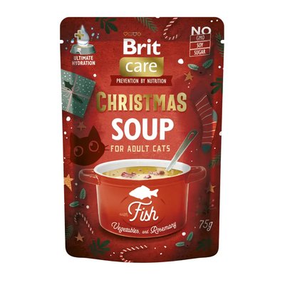 Вологий корм для котів Brit Care Christmas Fish Soup 75 г - риба XMASS_101266 фото