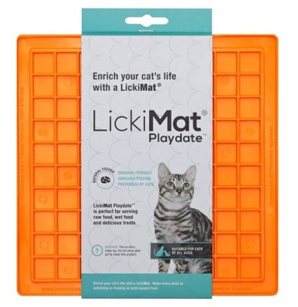 LickiMat Tuff Playdate килимок для ласощів, м'який LM9001OR-DR фото