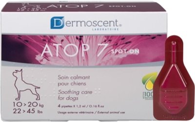 Dermoscent (Дермосент) ATOP 7 ® spot-on д/соб 10-20 кг- подразнен., суха шкіра, атопія (4піп.х1,2мл) 3760098110667 фото