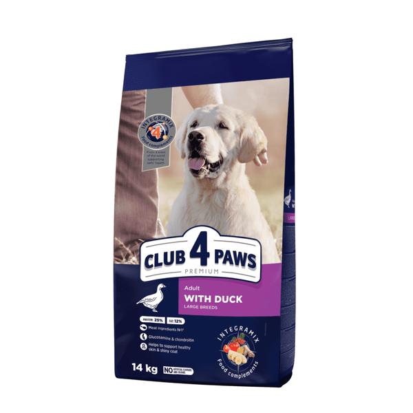 Club 4 Paws (Клуб 4 Лапи) Premium Adult Large Breed Duck - Сухий корм із качкою для дорослих собак великих порід B4531122 фото