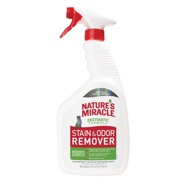 Засіб 8in1 для котів для усунення плям та запахів NM Cat Stain&Odor Remover Spray 946мл арт.680111/6974 USA 1111149418 фото