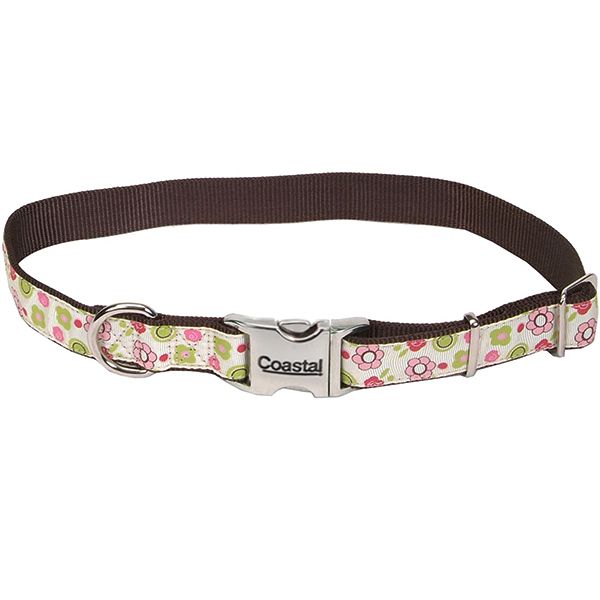 Coastal Pet Attire Ribbon КОСТАЛ РІББОН нашийник для собак, 1.6х30см , Квіти троянд, 1,6 х 20-30 см 61471_FLR12 фото