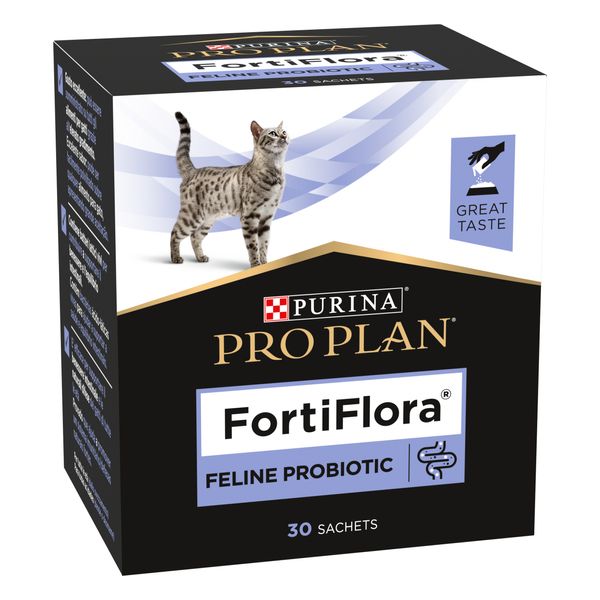 Пробіотик PRO PLAN FortiFlora (Про План ФортіФлора) для дорослих котів та кошенят для здорового травлення та зміцнення імунітету 30 саше по 1 г 8445290040794 фото