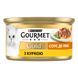 Вологий корм GOURMET Gold (Гурме Голд) "Соус Де-Люкс" для дорослих котів шматочки в соусі з куркою 12 шт х 85 г 7613036705103 фото 3