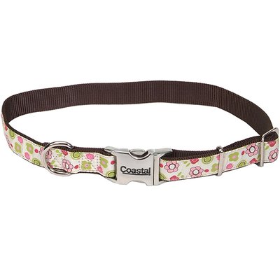 Coastal Pet Attire Ribbon КОСТАЛ РІББОН нашийник для собак, 1.6х46см , Квіти троянд, 1,6 х 30-46 см 61471_FLR18 фото