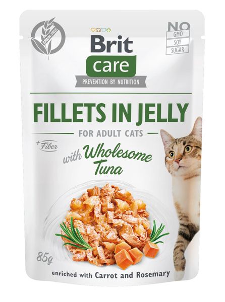 Brit Care Cat pouch філе в желе з тунцем для котів, 85 г 1111163842 фото