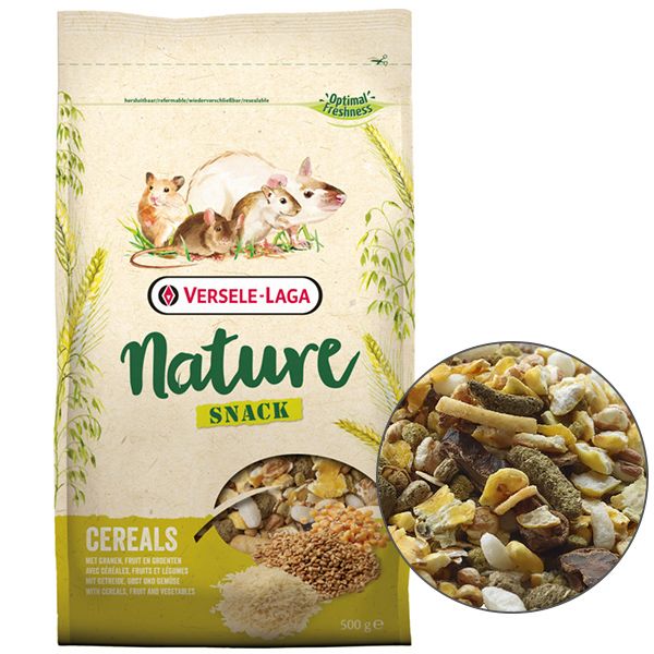 Versele-Laga (Версель-Лага) Nature Snack Cereals ВЕРСЕЛЕ-ЛАГА НАТЮР ЗНЕК ЗЛАКИ додатковий корм для гризунів , 0.5 кг 614389 фото