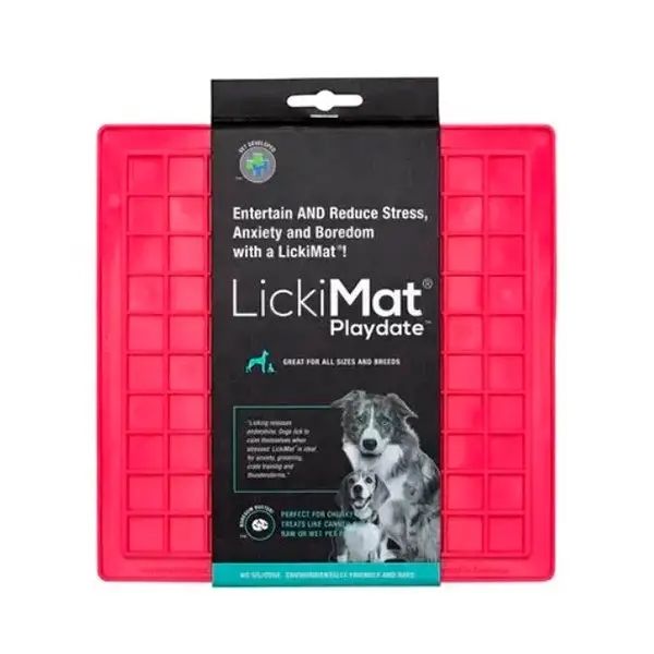 LickiMat DOG PLAYDATE PINK / Килимок для повільного харчування LM9001PK-DR фото