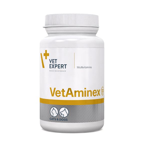 Vet Expert VetAminex Комплекс вітамінів і мінералів для котів і собак, 60 капс. 46695 фото