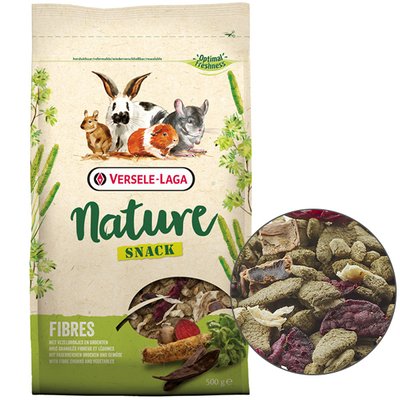 Versele-Laga (Версель-Лага) Nature Snack Fibres ВЕРСЕЛЕ-ЛАГА НАТЮР СНЕК КЛЕТЧАТКА додатковий корм для гризунів , 0.5 кг 614402 фото