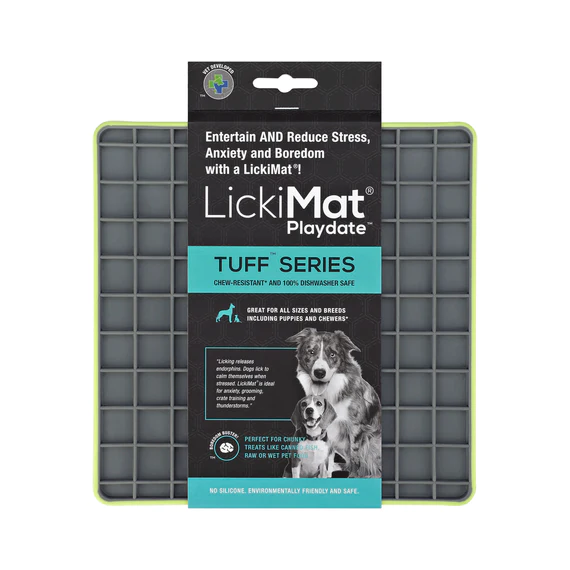 LickiMat DOG PLAYDATE TUFF GREEN / Килимок для повільного харчування LM9021GN-DR фото