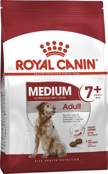 Сухий корм для собак Royal Canin Medium Adult 7+ середніх порід старше 7 років 4 кг 3005040 фото