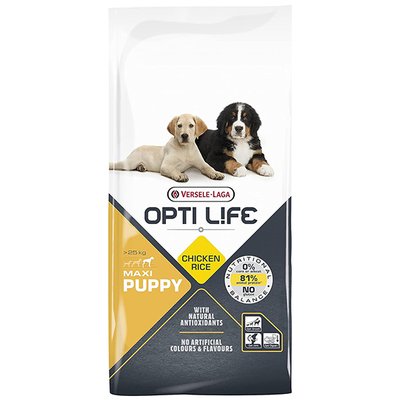 Opti Life Puppy Maxi ОПТІ ЛАЙФ ЦУЦЕНЯ ВЕЛИКИХ сухий суперпреміум корм для цуценят великих порід , 12.5 кг 311516 фото