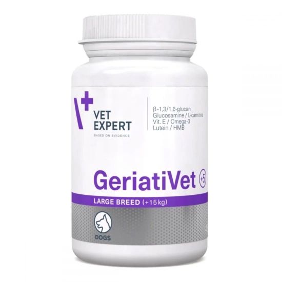 VetExpert GeriatiVet Dog Large Breed (ГеріатіВетДог) Комплекс вітамінів та мінералів для собак великих порід зрілого віку(45 таб.) 58426 фото