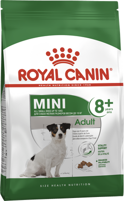 Сухий повнораційний корм Royal Canin Mini Adult 8+ - сухий корм для собак малих порід старше 8 років 0.8 кг 30020089 фото