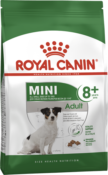 Сухий повнораційний корм Royal Canin Mini Adult 8+ - сухий корм для собак малих порід старше 8 років 0.8 кг 30020089 фото