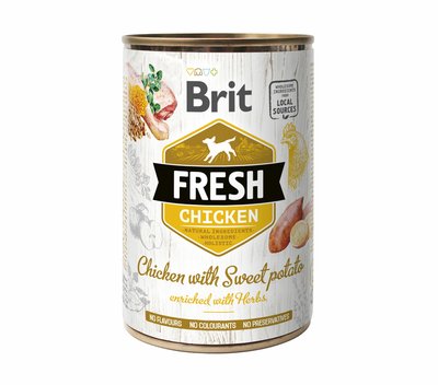 Brit Fresh Chicken Sweet Potato консерви з куркою і бататом для собак 400г 1111153753 фото