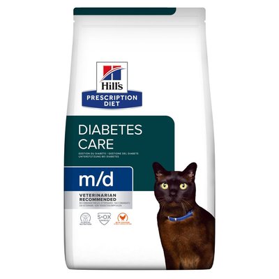 Hill’s (Хілс) Prescription Diet m/d Сухий корм для котів при цукровому діабеті, з куркою, 1,5 кг 605918 фото