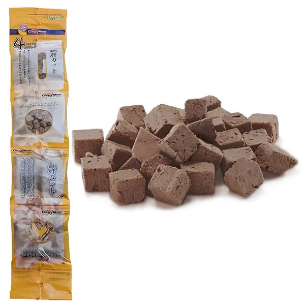 CattyMan Freeze Dried Chicken Liver Dice КЕТТІМЕН КУРЯЧА ПЕЧІНКА сублімовані ласощі для котів Z1591 фото