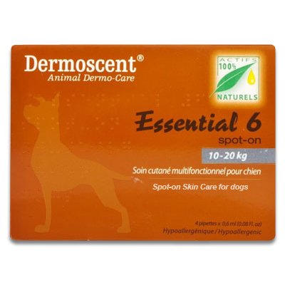 Dermoscent (Дермосент) Essential-6 spot-on д/соб 10-20кг - догляд за шкірою та шерстю (4піп.х1,2мл) 3760098110025 фото