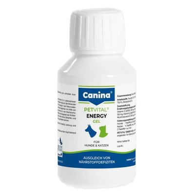 Canina PETVITAL Energy-Gel для швидкого відновлення здоров`я котів та собак 100 мл 1111111992 фото