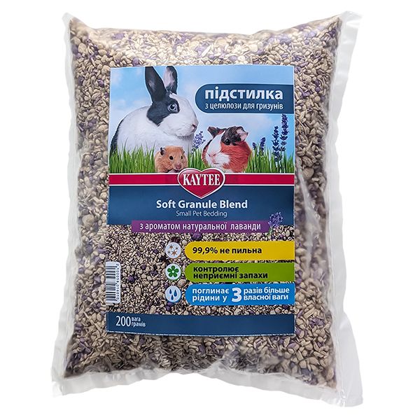 Kaytee Soft Granule Lavender КЕЙТІ СОФТ ГРАНУЛА ЛАВАНДА підстилка з целюлози для гризунів, дрібних тварин, птахів, рептилій , 0.2 кг 052018 фото