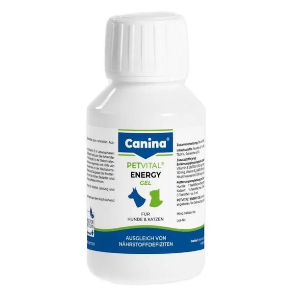 Canina PETVITAL Energy-Gel для швидкого відновлення здоров`я котів та собак 100 мл 1111111992 фото