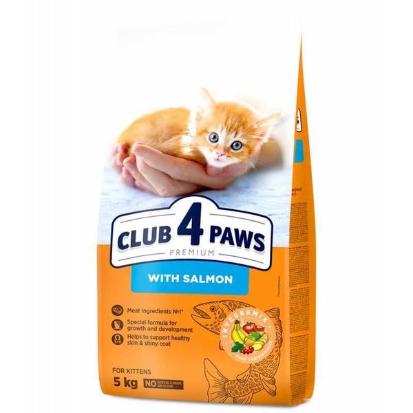 Club 4 Paws (Клуб 4 Лапи) Premium for kittens with Salmon - Сухий корм з лососем для кошенят B4651601 фото