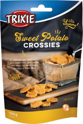 Ласощі для собак Trixie Sweet Potato Crossies з куркою 100 г 31506 фото