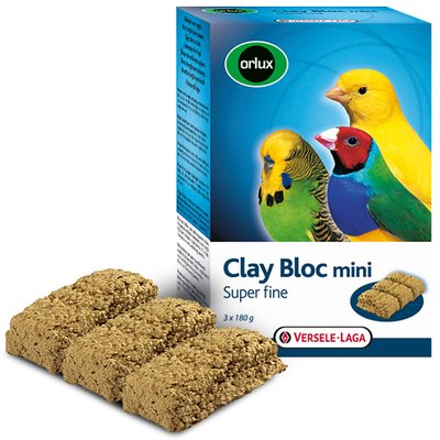 Versele-Laga Orlux Clay Bloc Mini (Верселе-Лага Орлакс) мінеральний блок із глиною для дрібних птахів , 0.54 кг 241000 фото